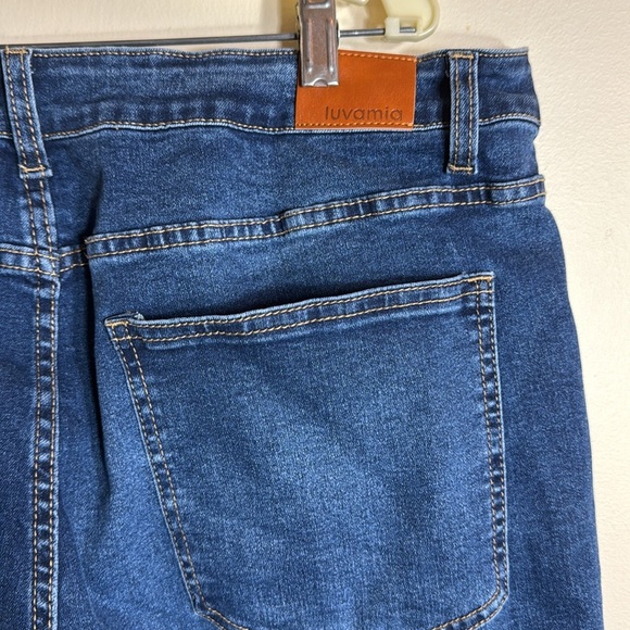 NWT Luvamia women’s wide leg jean stretchy size 2XL see pics for measurements - Picture 8 of 14